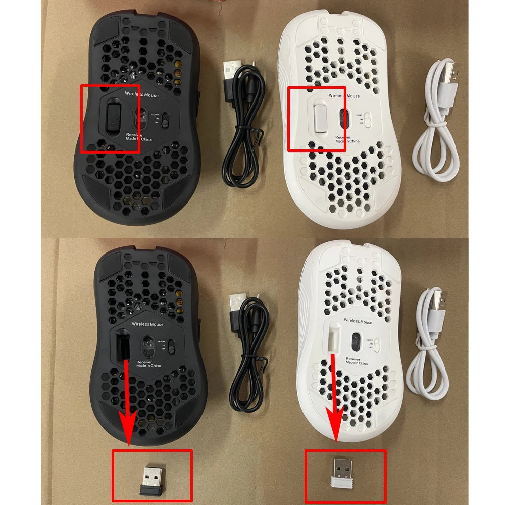 2.4G Wireless RGB Gaming Mouse – 6 Buttons, Rechargeable